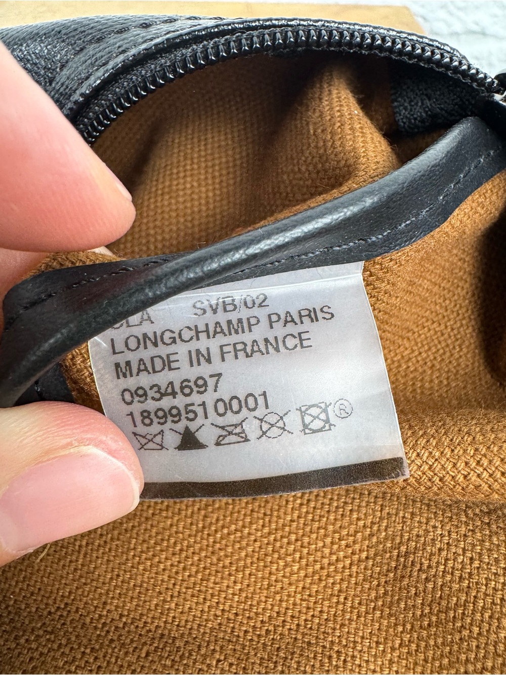 Longchamp Le Pliage Black Metallic Equestrian Logo Tote Bag Made in France - Picture 15 of 16